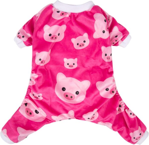 CuteBone Pink Pig Dog Pajamas Cute Cat Clothes Small Pet Pjs Onesie P46S - Image 2