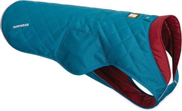 Ruffwear, Stumptown Insulated and Reflective, Cold Weather Winter Jacket for Dogs, Metolius Blue, Large