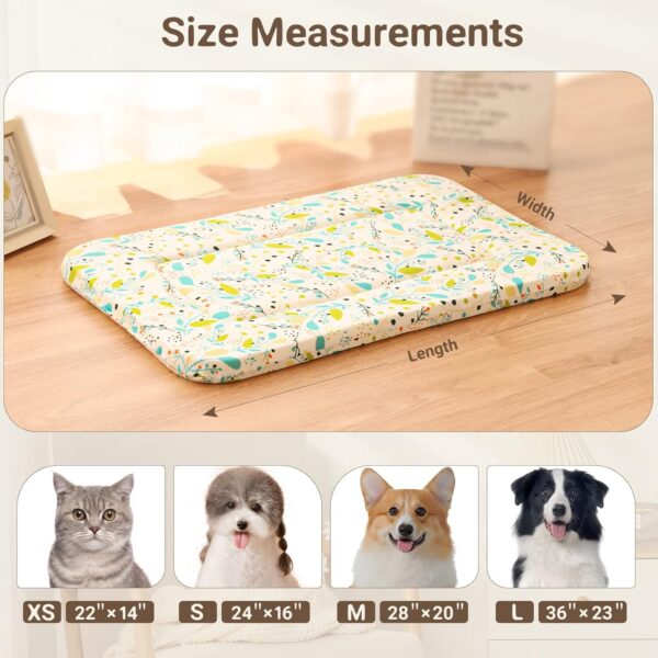 Magic Dog Random Color Large Dog Bed Dog Crate Bed Crate Pad, Super Soft Pancake Style Dog Bed Mat Kennel Pad for Dogs, Ideal for Pet Beds Machine Wash and Dryer Friendly, 36-Inch - Image 5