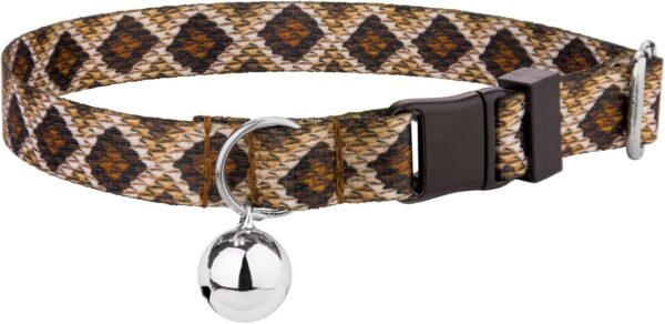 Country Brook Petz - Rattlesnake Cat Collar - Animal Prints Collection with 9 Wild Designs