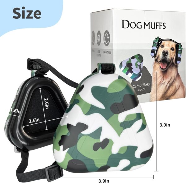 Dog Ear Muffs Noise Protection,uaidie Noise Cancelling Headphones for Dogs, Ear Covers for Hearing Protection and Anxiety - Camouflage - Image 4