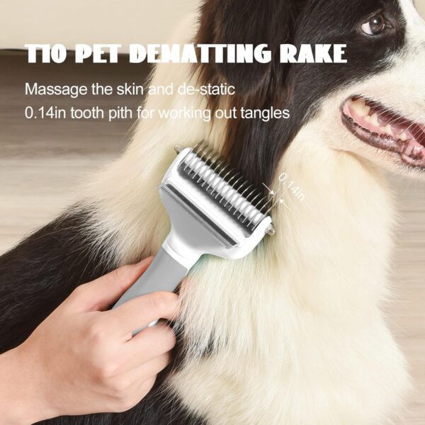 PAKEWAY Dog Clippers Grooming Cleaning Slicker Brush Kit, Low Noise Dog Clippers and Dog Paw Trimmer Kit, for Grooming Pet Hair Trimmers for Small and Large Dogs Cats Animals - Image 5