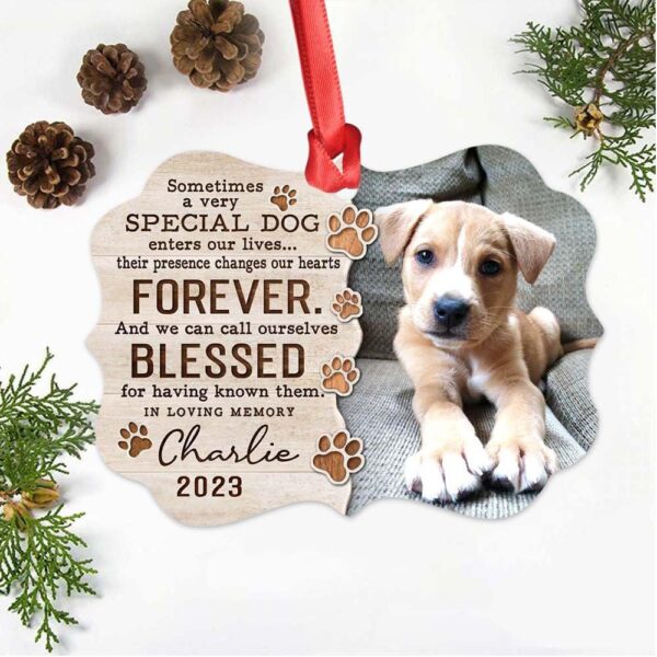 TheUnifury Custom Dog Memorial Ornament - Rememberance Ornament for Loss of A Pet - Dog Memorial Gifts Personalized - Pet Loss Gifts - Pet Bereavement Gift - Pet Sympathy Gift - Image 3