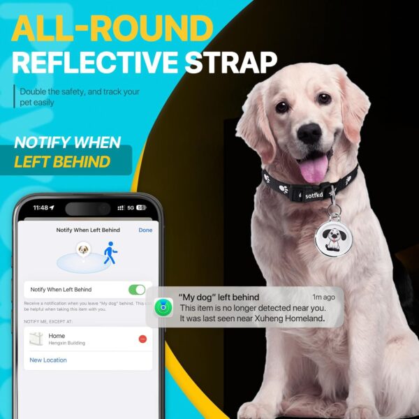 Cat Tracker-Cat Tracker Collar-Pet Trackers | Android and iOS Universal | No Monthly Fee | No Charging Required | Waterproof | Works with Any Collar - Image 3