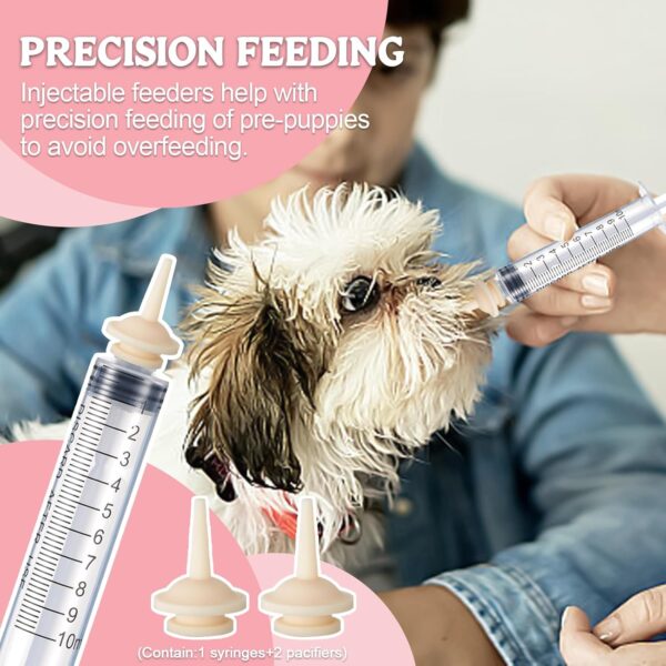 Kitten and Puppy Bottle Feeding Kit, puppy bottles for nursing: Provides unparalleled care, comfort and convenience for your cherished furry companion.pink-2.02oz(60ml) - Image 5