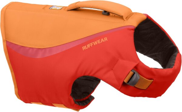 Ruffwear, Float Coat, Dog Life Jacket, Swimming Safety Vest with Handle, Red Sumac, Medium