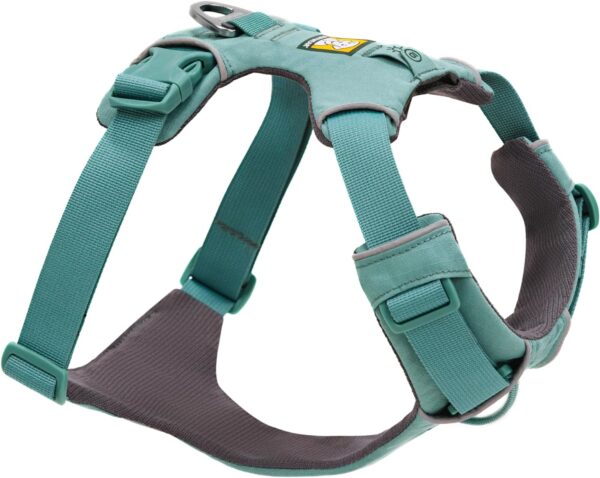 Ruffwear, Front Range Dog Harness, Reflective and Padded, No Pull Harness for Training and Everyday, River Rock Green, Small