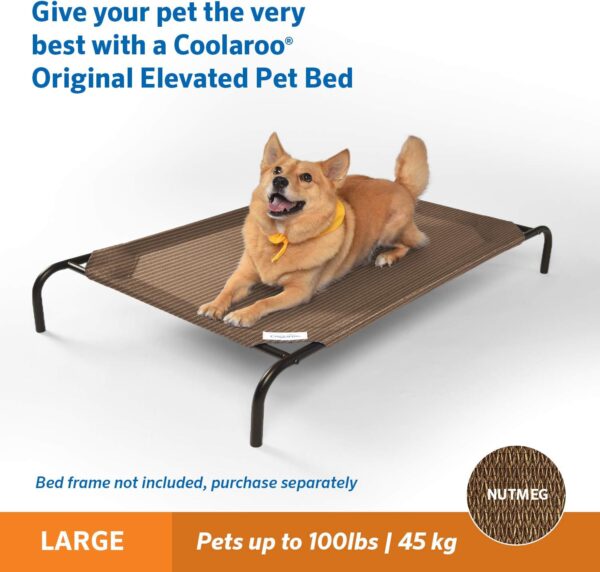 Original Pet Bed Replacement Cover - Nutmeg - Large (43.5" x 31.5") - Image 4