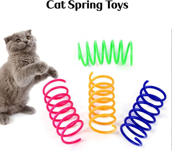 25 PCS Assortment of Cat Toys - Hanging Door Cat Toy, Catnip Toys,Feather Teaser, Mice, Colorful Balls & Bells. Perfect for Kittens, Cats, and Puppies! - Image 4