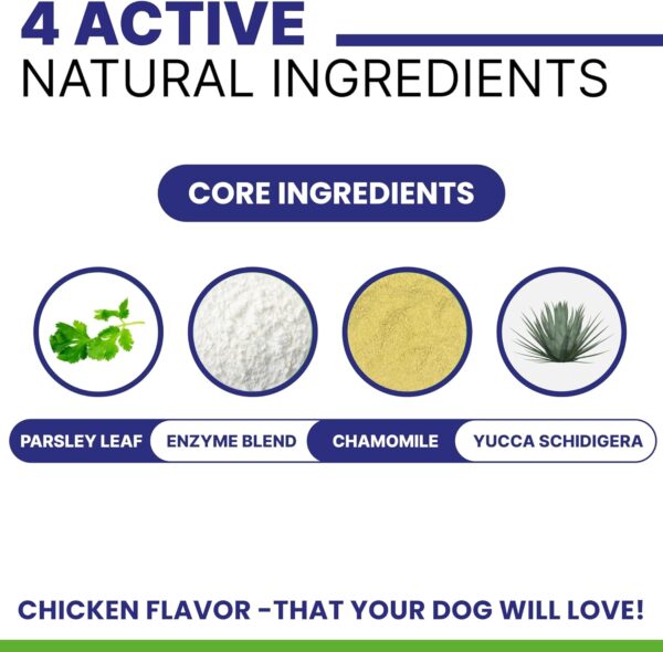 NO Poo Chews for Dogs - Prevent Dog Poop Eating - Coprophagia Treatment - Stool Eating Deterrent - Digestive Health + Breath Aid/Probiotics & Enzymes - Made in USA - 120 Treats - Image 3