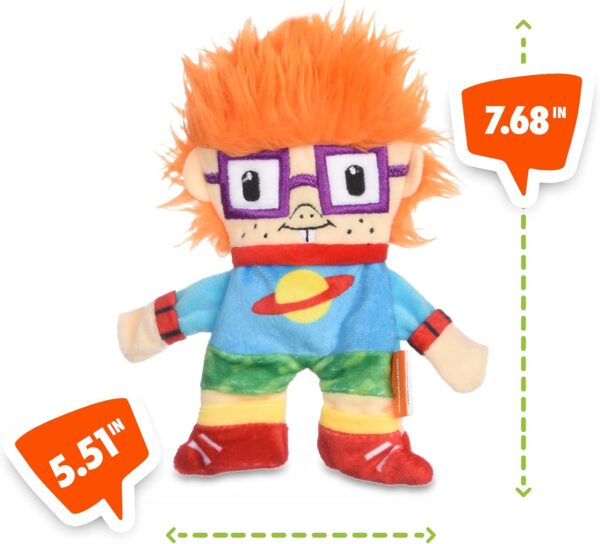 Nickelodeon for Pets Rugrats Chuckie Finster Flattie Plush Crinkle Dog Toy | 6 Inch Crinkle Toys for Dogs Nickelodeon Toys - Rugrats Toys for Dogs from Nickelodeon 90s | Small Plush Toys for Dogs - Image 4