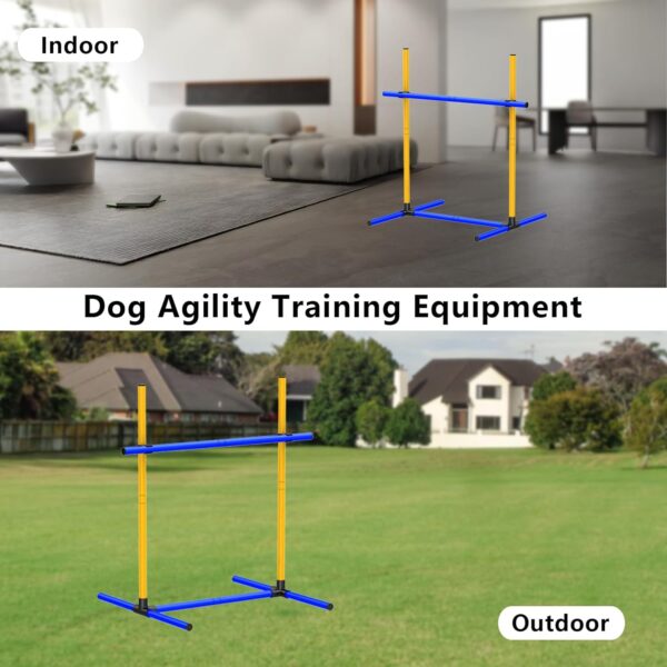 MAICOBI Dog Jump Hurdles Training Equipment,Indoor or Ourdoor,Dog Agility Training Equipment,Jump Obstacle Course for Dogs Outdoor, Playground Equipment,Carrying Bag (1 Set) - Image 2