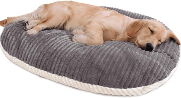 Patas Lague Reversible Orthopedic 30''x20'' Dog Bed for Medium Dogs, Memory Foam Supportive Dog Bed, Light Grey - Image 2