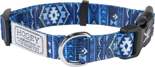 Hooey Nomad Dog Collar, Durable Polyester Webbing Collar with Graphic-Inspired Prints, Ombre Aztec, Medium