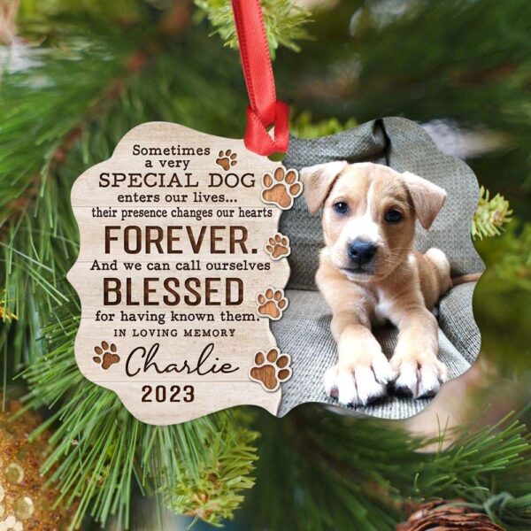 TheUnifury Custom Dog Memorial Ornament - Rememberance Ornament for Loss of A Pet - Dog Memorial Gifts Personalized - Pet Loss Gifts - Pet Bereavement Gift - Pet Sympathy Gift - Image 2