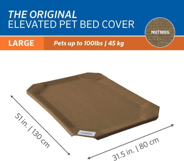 Original Pet Bed Replacement Cover - Nutmeg - Large (43.5" x 31.5") - Image 2