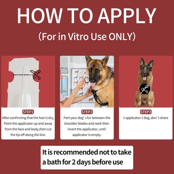 Flea and Tick Prevention for Dogs, X-Large Dog Flea & Tick Control with Fipronil, Long-Lasting & Fast-Acting Topical Flea & Tick Treatment Drops for Extra Large Dogs, 89 to 132 lbs, 3 Doses - Image 5