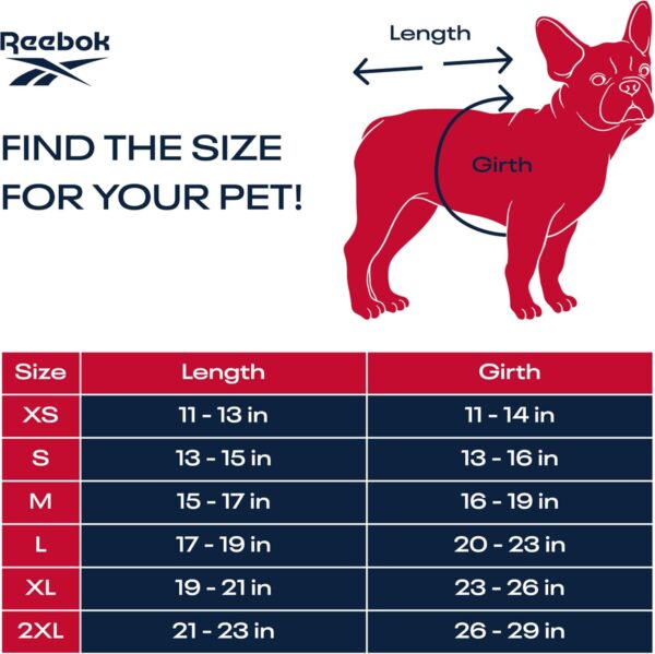 Reebok Dog Hoodie – Fleece Dog Sweater with Leash Hole, Cold Winter Dog Sweatshirt for Small Medium and Large Dogs, Premium Dog Fall Sweater Pullover Hoodie, Cozy Warm Perfect Dog Christmas Outfit - Image 6