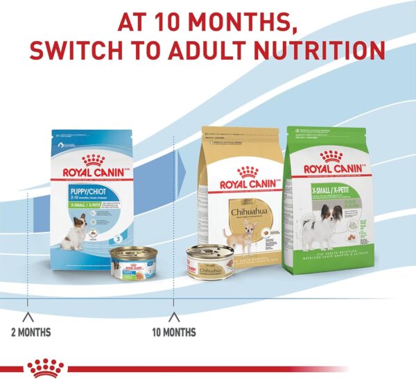 Royal Canin Size Health Nutrition X-Small Breed Dry Puppy Food, Supports Brain Development, Immune Support and Digestive Health, 3 lb Bag - Image 6