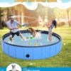 97x16'' Large Foldable Dog Pool Kiddie Pool Thickened, Collapsible Pet Bathing Tub for Large Dogs - Portable Outdoor Swimming Pool for Pets and Dogs - Image 2