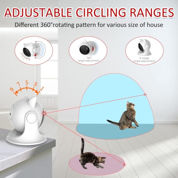 Automatic Cat Laser Toys, Interactive Laser Cat Toys for Indoor Cats/Kitty/Dogs, Cat Laser Toy Automatic - Image 4