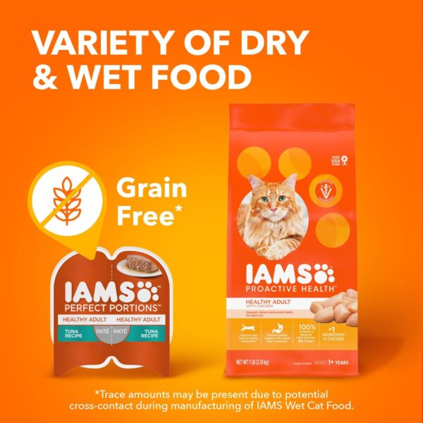 IAMS Perfect Portions Healthy Adult Wet Cat Food with Chicken Recipe, Easy Peel Twin-Pack Trays, Pack of 24 (48 Total Servings) - Image 9