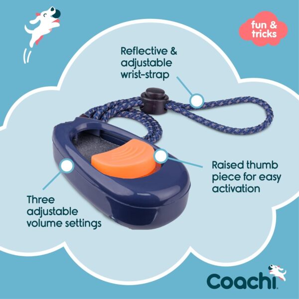 Coachi Multi-Clicker, Dog Accessory, Volume Control with 3 settings, Easy to Click, Adjustable Wrist Strap, Dog Clicker, For Dog Training, Including Sensitive Dogs and Puppies - Image 3