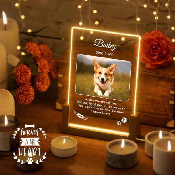 Bemaystar Personalized Cat Memorial Gifts for Loss of Cat, Custom Loss of Cat Sympathy Gift, Pet Memorial Gifts, Cat Remembrance Gifts, Cat Passing Away Gift, Bereavement Gifts for Loss of Pet - Image 6