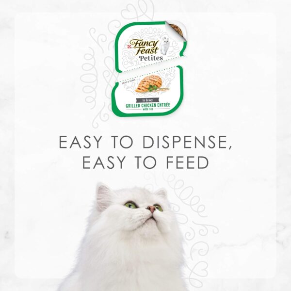 Purina Fancy Feast Petites Gourmet Gravy Wet Cat Food, Petites Grilled Chicken With Rice Entree - (Pack of 12) 2.8 oz. Tubs - Image 6