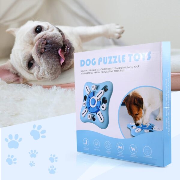 Interactive Dog Puzzle Toys for Large Medium Small Smart Dogs, Squeaky Enrichment Mentally Stimulation Toys for Training, Dog Treat Chew Toy for Puppy&Cats - Image 7