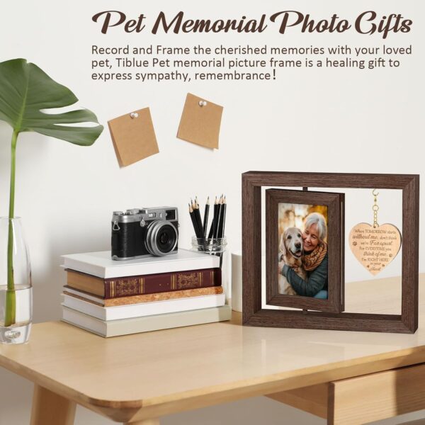 Pet Memorial Gifts for Dogs Cats Dog Memorial Gifts for Loss of Dog - Pet Loss Gifts Loss of Dog Sympathy Gift Pet Memorial Picture Frame for 4x6 Photos, Dog Bereavement Remembrance Condolence Gifts - Image 5