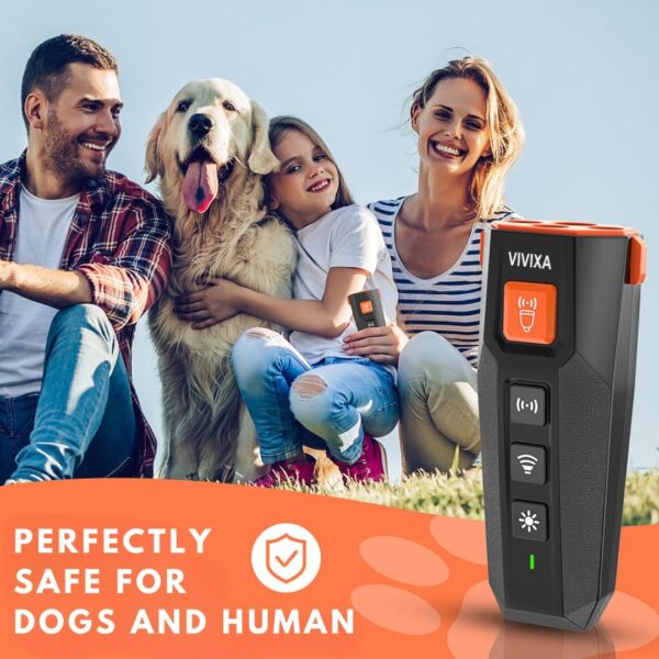 Dog Bark Deterrent Training Device, Ultrasonic Anti Bark Powerful 3X Sonic Emitters 4 Modes Stop Unwanted Behavior No Painful Shock Collar Long Range Big Battery Point to Any Dog Indoor Outdoor - Image 7