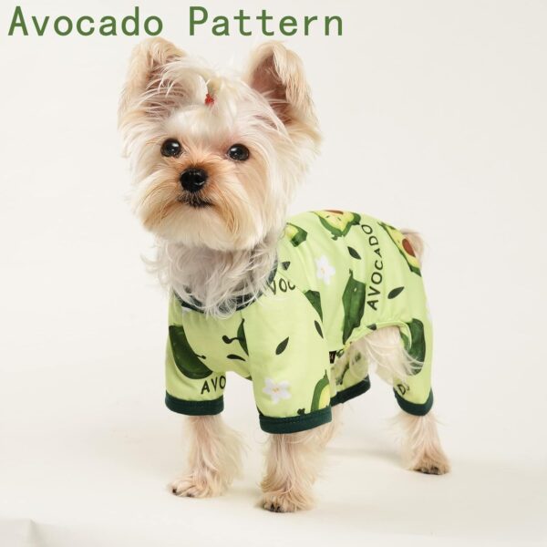 Dog Clothes for Small Dogs Boy Girl, Dog Pajamas Tiny Chihuahua Yorkie Spring Summer Shirt, Cute Puppy Outfit Pjs Jumpsuit Cat Onesie Apparel Pet Clothes - Image 5