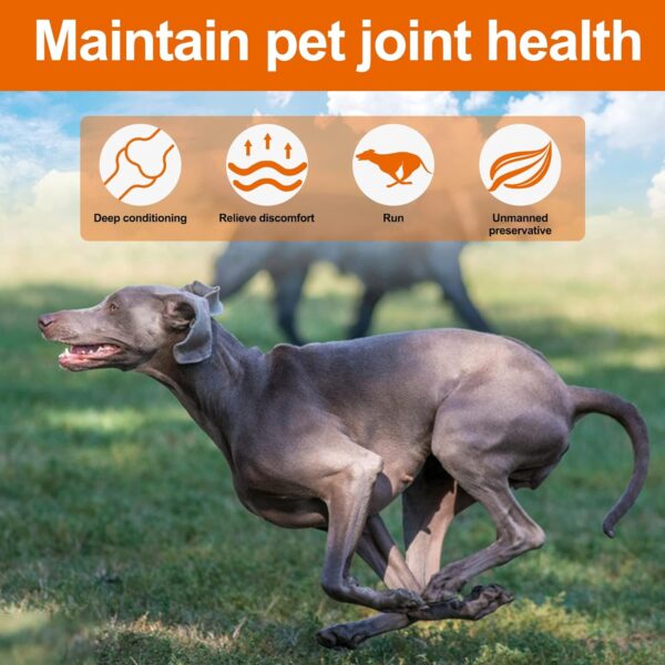 Hemp Hip and Joint Supplement for Dogs, 150 Dog Joint Pain Relief Treats, Glucosamine for Dogs, Hip & Joint Supplement w/MSM + Chondroitin + Omega 3, Mobility & Flexibility Support - Image 6