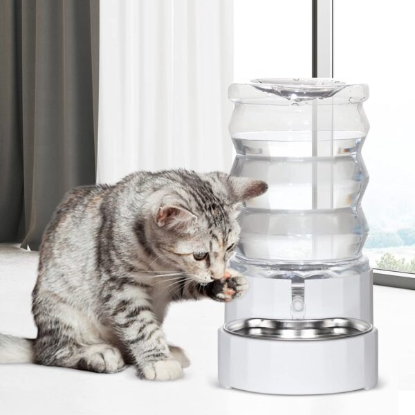 Sfozstra Automatic 3L Pet Water, Cat Feeder, Pet Feeding Bowl, 3L Large Capacity Automatic Water Dispenser, 100% BPA-Free, Gravity Pet Water Dispenser,Cat Water Food - Image 5