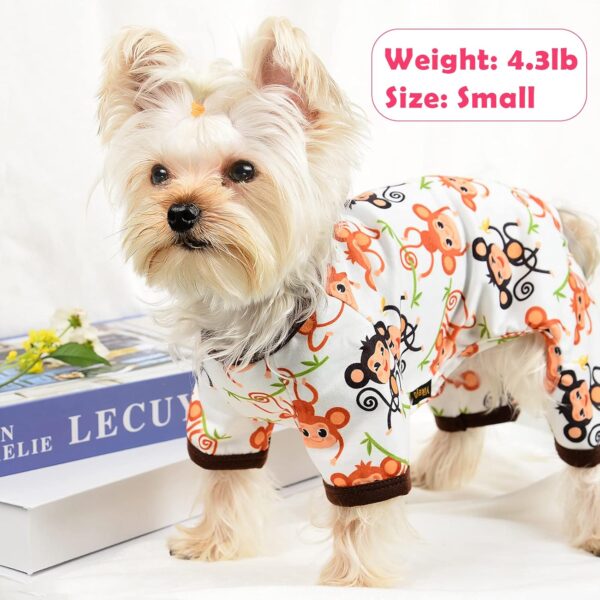 Dog Pajamas for Small Dogs Girl Boy Summer Dog Clothes Puppy Shirt Pjs Soft Doggie Onesie for Yorkie Chihuahua Teacup Cute Pattern Pet Cat Outfits Apparel Clothing - Image 7