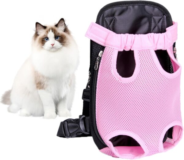 Pet Carrier Backpack, Adjustable Cat Carrier Backpacks, Front Carrier for Small Dogs, Front Facing Dog Carrier, Dog Hiking Backpack, Cat Front Carrier Chest, Pet Backpack Carrier for Cats