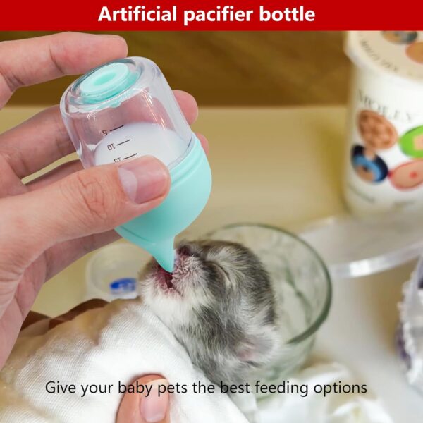 Puppy Bottles for Nursing，Kitten Bottles for Nursing，Pet Feeding Bottle，(Cyan - 20ml) - Image 4