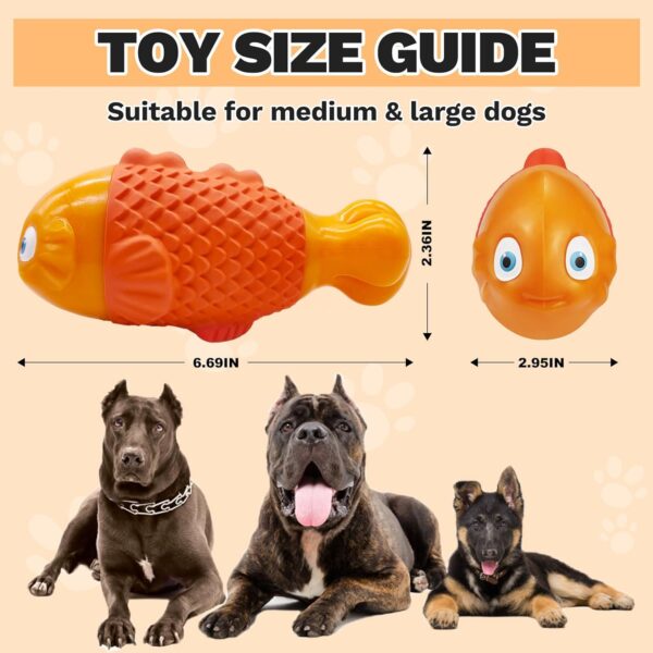 Tough Dog Toys for Aggressive Chewers Large Breeds, Durable Dog Toys to Keep Them Busy, Dog Chew Toys, Indestructible Dog Toys for Large Dogs, Squeaky Dog Toys, Super Chewer Dog Pool Toys - Image 7