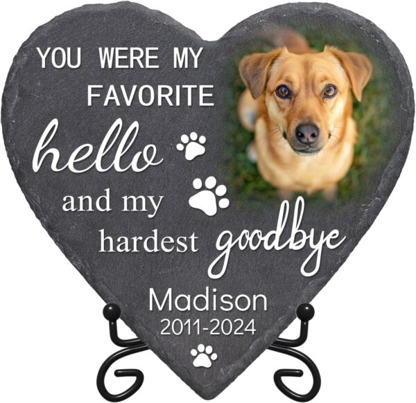 Dog Memorial Stone, Pet Memorial Stones, Pet Memorial Gifts for Dogs, Dog Memorial Gifts for Loss of Dog, Rainbow Bridge Dog Memorial Gifts, Cat Memorial Gifts.