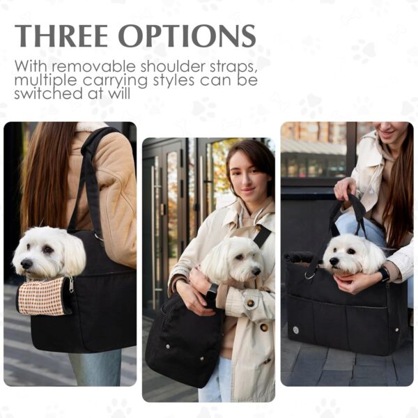 Dog Carriers for Small Dogs Portable Pet Carrier with 5 Large Pockets Breathable Cat Carrier Soft Dog Purse Ideal for Travel Outdoor Walking - Image 6