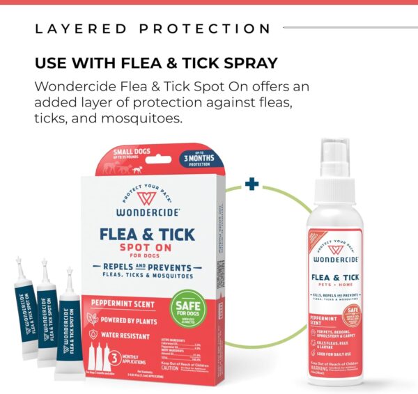 Wondercide - Flea & Tick Dog Spot On - Flea, Tick, and Mosquito Repellent, Prevention for Dogs with Natural Essential Oils - Up to 3 Months Protection - Small 3 Tubes of 0.05 oz - Image 5