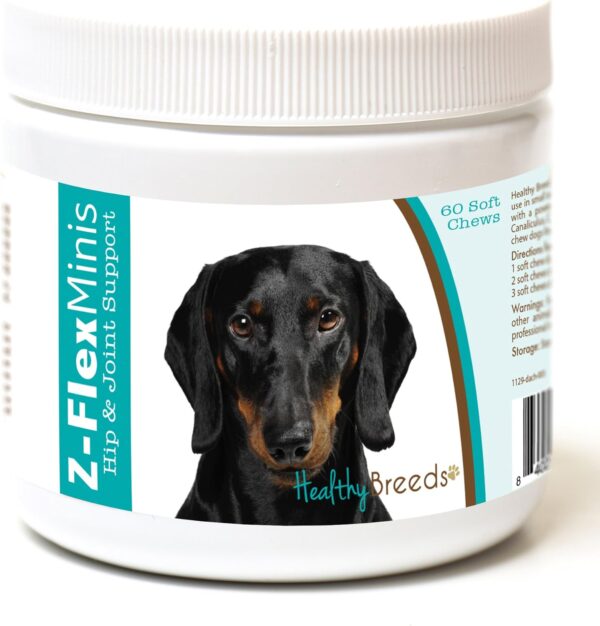 Healthy Breeds Dachshund Z-Flex Minis Hip and Joint Support Soft Chews 60 Count