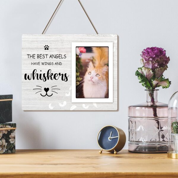 Cat Memorial Gifts for Loss of Cat, Cat Memorial Picture Frame, Cat Loss Sympathy Gift for Women, Family, Pet Memorial Gifts Cat, Loss of Cat Memroai Frame for 4x6 Photo - Image 6