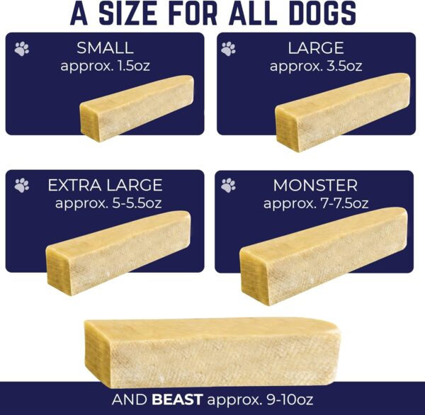 Devil Dog Pet Co. Himalayan Yak Chews – Large 1 Pack, Yak Cheese Dog Chews, 100% Natural & Healthy, Odor Free, Long Lasting, Yak Chew Treats – Premium Yak Milk Dog Chew, Yak Bones for Dogs - Image 6