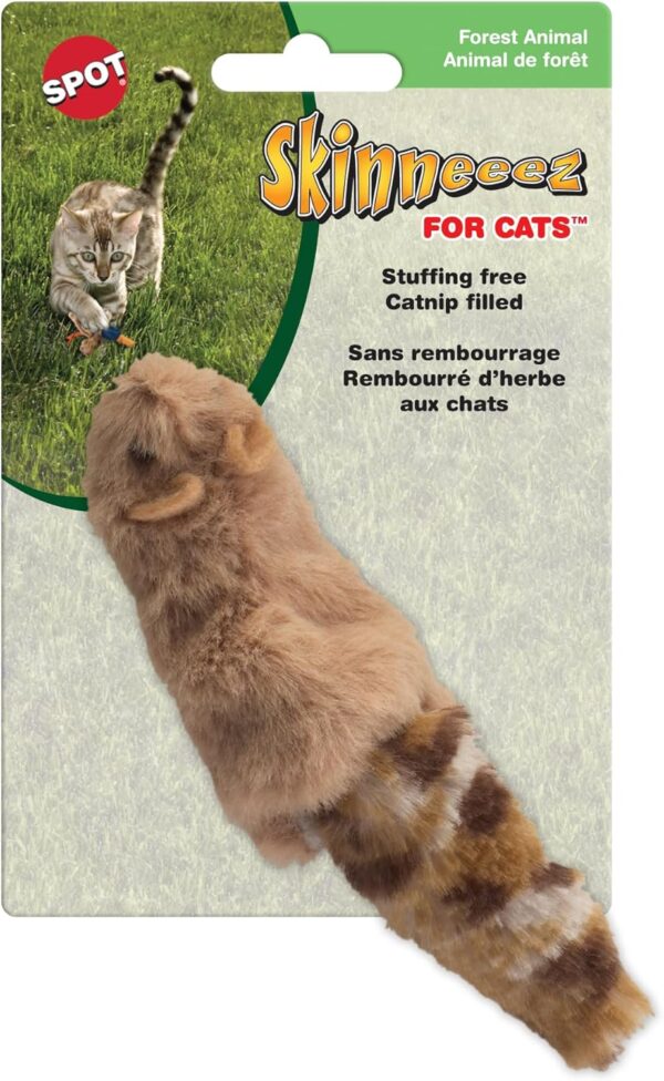 Skinneeez Cat Toys, 3" Forested, Creature May Vary