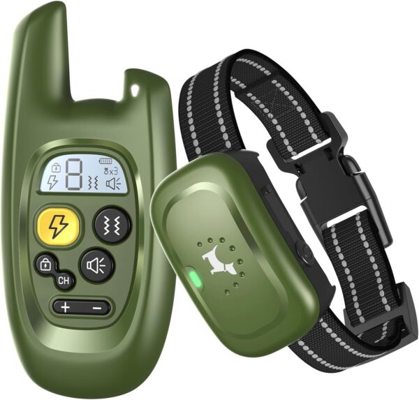 Dog Shock Collar with Remote - [2024 Newly Upgraded] Dog Training Collar for Small Medium Large Dogs, Rechargeable E Collar for Dogs Training, IPX7 Waterproof Electric Collar with Unique Shock-Lock