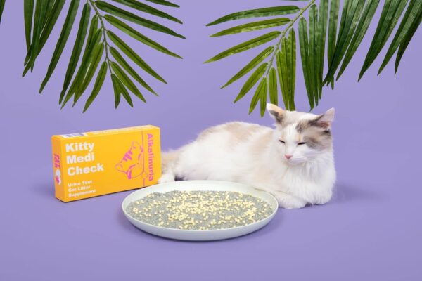 Kitty-Medi-Check Cat Urine Health Test Kit, Easy Monitoring at Home,100% Eco-Friendly - (Alkalinuria 210g/7.4oz) 100% Biodegradable. - Image 5