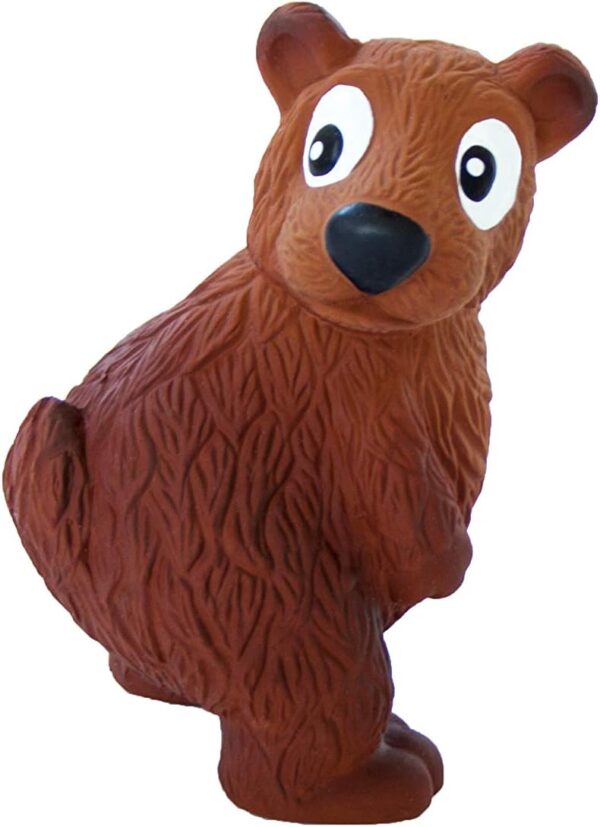 Outward Hound Tootiez Bear Grunting Latex Rubber Dog Toy, Small