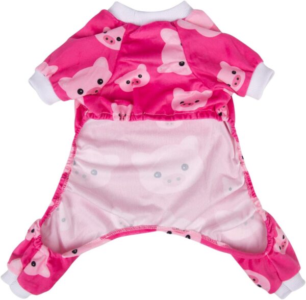 CuteBone Pink Pig Dog Pajamas Cute Cat Clothes Small Pet Pjs Onesie P46S - Image 9